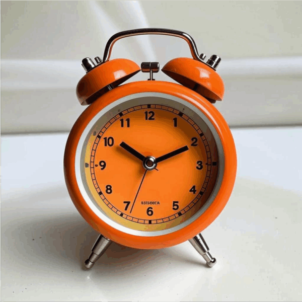 70s Retro Alarm Clock – Orange